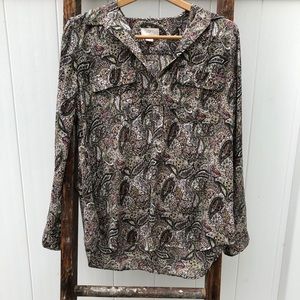 Paisley collared blouse from The Loft